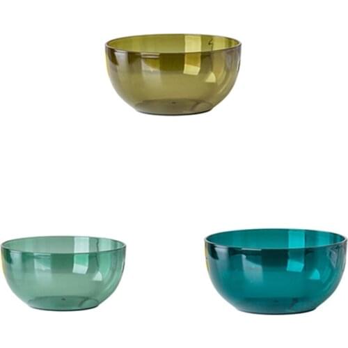 3 PCS Mixing Bowls Multi-Purpose Plastic Mixing Bowl Salad Bowl Kitchen Creative Fruit Bowl Stackable Bowls Set