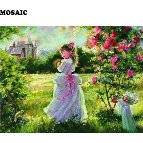 5d diy diamond painting cross stitch,angel girl,fairy,stickers,mosaic,diamond embroidery girl,hobbies crafts,diamond art E234
