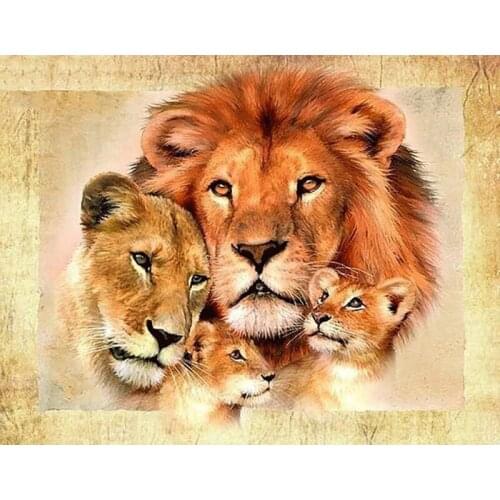 SNA Diamond Painting Round Full Drill Animal DIY Mosaic Embroidery 5D Cross Stitch home decor gifts