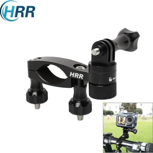 Aluminum Bike/Motorcycle Handlebars Mounts for GoPro Hero 9 8 7 6 5 4 Session Max DJI Osmo Action Akaso Insta360 One R Accessory