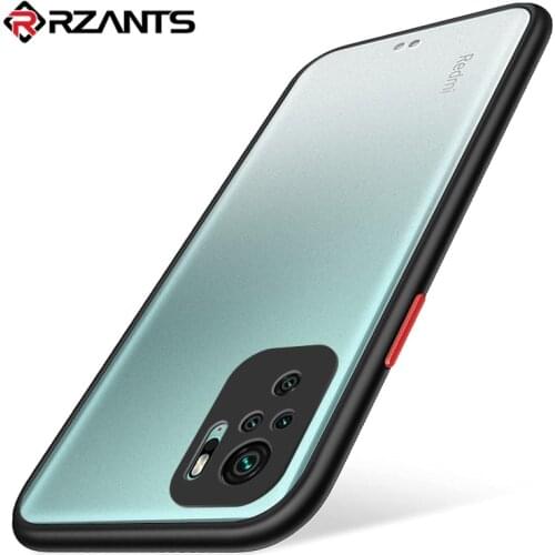 Rzants For Xiaomi Redmi Note 10 10S Redmi Note 10 Pro Max 4G Case Soft Matte Casing Camera Protection Ultra Slim Clear Cover