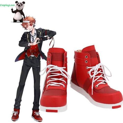 Twisted Wonderland Heartslabyul Ace Trappola Deuce Spade Trey Clover Red Shoes Cosplay Long Boots Custom Made