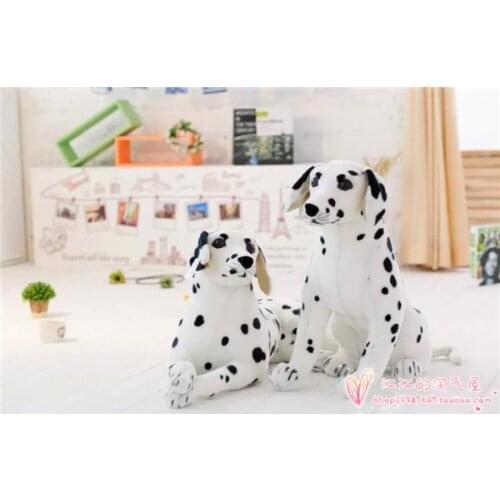 Simulation Dalmatian dog plush toy ,Christmas gift h739
