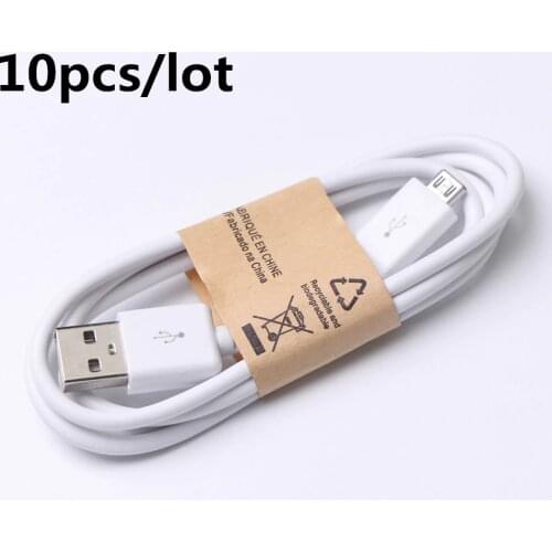 10 pcs/lot wholesale 1m Micro USB Mobile Phone Charge cord USB data Charger Cable for Redmi Samsung galaxy s4 a3 j5 s7