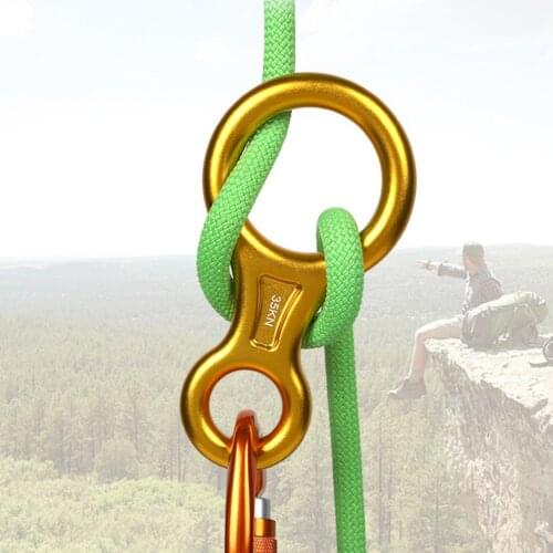 Mountaineering Figure Ring Small Climbing Descender 8 Word Downhill Equipment for Family Outdoor Camping Accessories