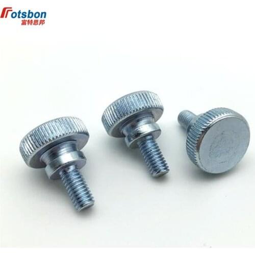 M10 Knurled Thumb Screw With Collar With Knurling Screws Manual Adjustment Screw Bolt Knukles Tornillos Parafuso Tornillo DIN464