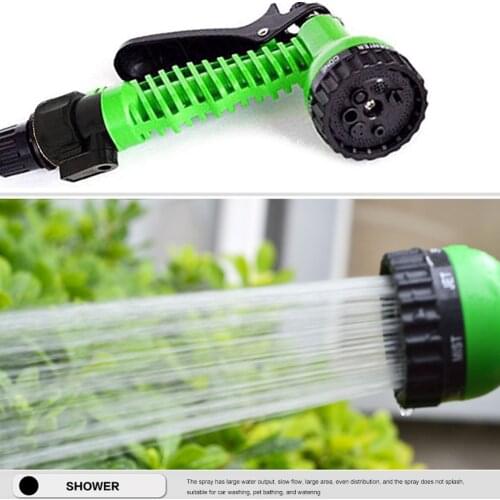 Multifunctional Plastic Adjustable Watering Gun Garden Hose Spray Nozzle Lawn Yard Car Washer Sprinkler Sprayer Cleaning Tool