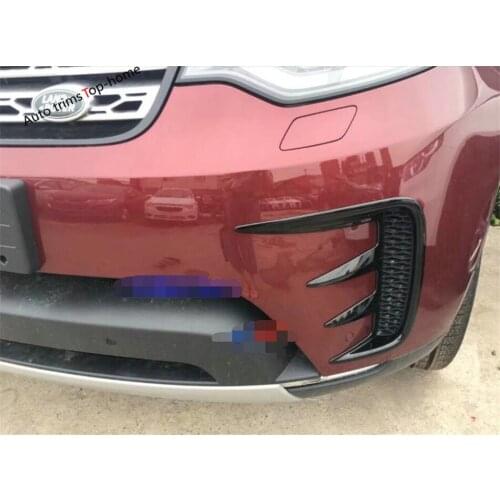 Yimaautotrims Front Fog Lights Lamp Protect Strip Streamer Cover Trim Fit For Land Rover Discovery 5 Sd4 2017 - 2020 Exterior
