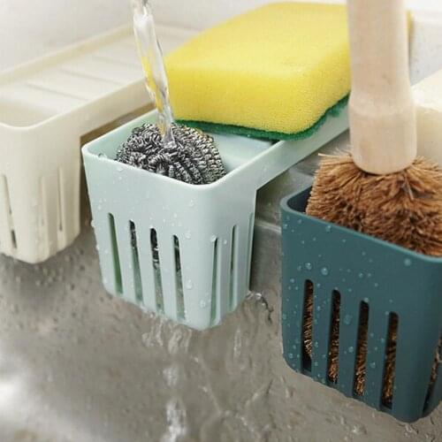 Kitchen Sink Drain Rack With Suction Cup Sponge Brush Soap Storage Stand Holder Faucet Storage Basket Sink Drain Shelf