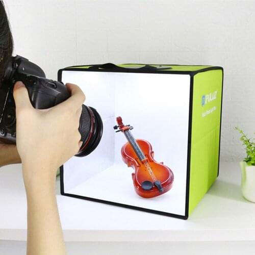 PULUZ 30cm New Portable Folding Lightbox Photography LED Light Room Photo Studio Light Tent Soft Box Backdrops for DSLR Camera