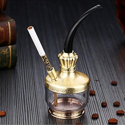 Portable Tobacco Cigar Filter Smok Metal Pipes Creative Hookah Smoking Pipe Herb Tobacco Pipes Gifts Grinder Smoke Accessories