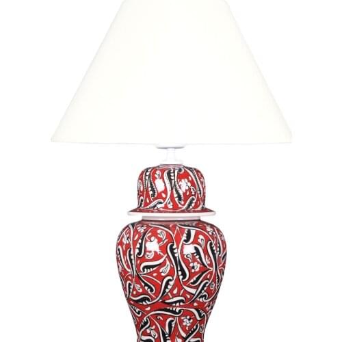 Qdec New Season Fashion Trend Vintage Gift Accessory Home Bedroom Office Living Room Pink Tile Mosaic Şah Vase Lampshade Rumi