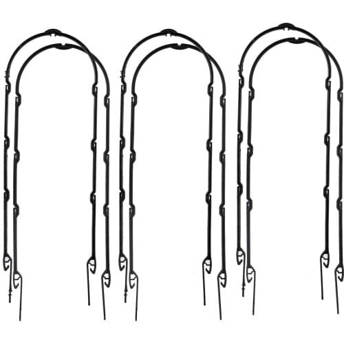 Climbing Trellis Pot Frame Frames Plant Support Stand Plastic U-shaped Black Trees Garden Rack Tomatoes Natural U-Hoops Bamboo