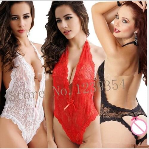 GOYHOZMI Sexy lingerie maid sexy costumes tight exposed chest Deep v-gel breast teddy Erotic lingerie langerie sexy underwear