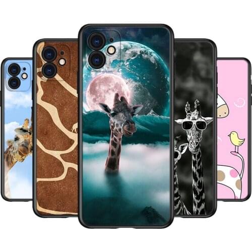 Silicone Cover The Giraffe Animal For Apple IPhone 12 Mini 11 Pro XS MAX XR X 8 7 6S 6 Plus 5S SE Phone Case