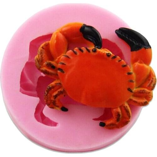 Crab silicone baking tools fondant cake cartoon chocolate cookies decorated clay mold