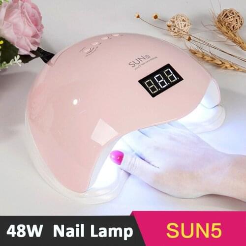 SUN 48W UV Lamp LED Nail Lamp Nail Dryer For All Gels Polish With Infrared Sensing Timer Smart touch button Nail Tools