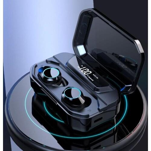 G02 TWS Wireless Bluetooth Earbuds Stereo LED Display 3300mAh Power Bank Stereo Music Headset Touch for xiaomi huawei iphone