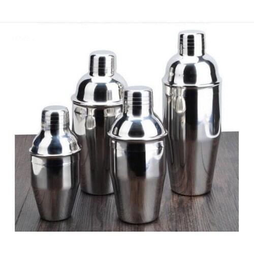 1PC Stainless Steel Martini Cocktail Shaker Wine Shaker Mixer Bar Tools Barware Professional Bartender Tools OK 0429