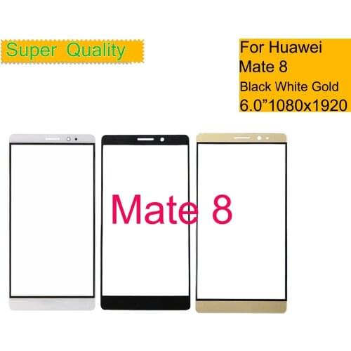 10Pcs/lot 6.0" For Huawei MATE 8 Mate8 NXT-AL10 NXT-CL00 Touch Screen Touch Panel Sensor Digitizer Front Glass Outer No LCD
