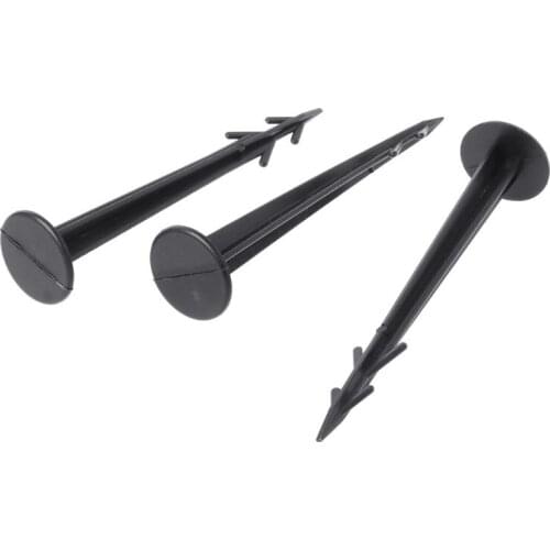 100Pcs Plastic Garden Cover Cloth Securing Stakes Spikes Lawn Pins Pegs Sod Staples Anchoring Weed Fixing Landscape