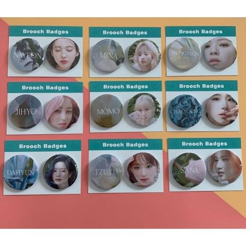 2pcs/set Kpop TWICE badge New Album MORE & MORE 58mm brooch K-pop TWICE supplies