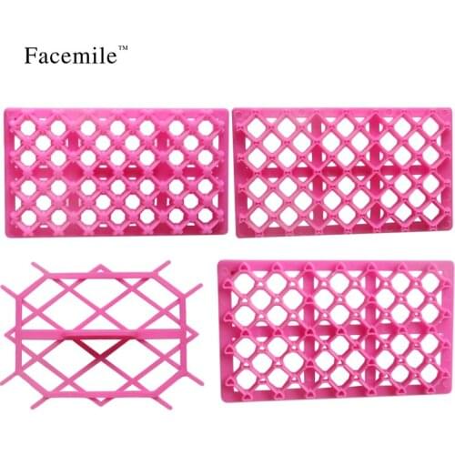 4pcs/set Fondant Cake Craft Equipment Tool Embosser Cutter Icing Embosser Mould Mold Fondant Cookie Cutter Mold