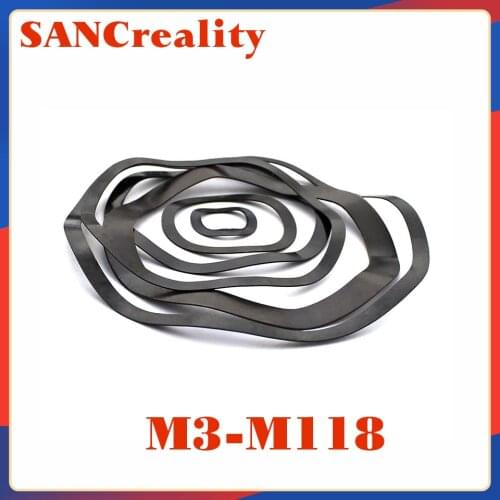 5/10/50Pcs Three Wave Crest / Wave Type Gasket / Wave Washer / Spring Washer M3 M4 M5 M6 M8 M10 M12 M14 M16 M19 M21 M24 M27-M118