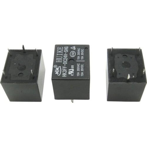 50PCS/lot Power relays HK3FF-DC24V-SHG 10A 250VAC T73 5PIN Original New 24v Relay