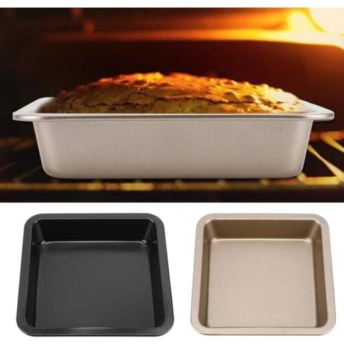 7/8Inch Square Baking Pan High Carbon Steel Chef Nonstick Tray Microwave Oven Pans Cookie Toast Mold kitchen Bakeware Easy Clean