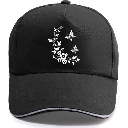 New 3D butterfly flowers Funny Print Baseball Cap Unisex Women Men Casual Cotton Hat Snapback Hats Trucker Caps Sun-Hats