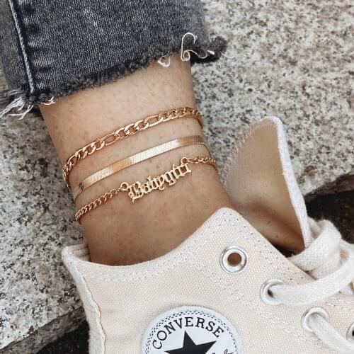 Bohemia Chain Anklets for Women Foot Accessories 2021 Summer Beach Barefoot Sandals Bracelet ankle on the leg Female