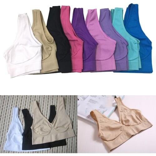 New Women Breathable Bra Fitness Gym Sports Bottoming Shirt Leisure Fitness Sling Wire Free Seamless Tank Lady Tops Bras