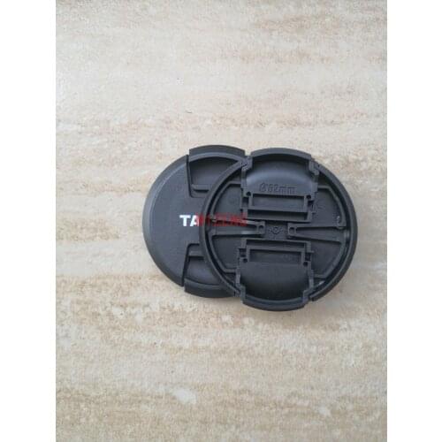 Center pinch snap on front Lens Cap Cover protector hood with strap 49 62 67 72 77mm for tamron camera