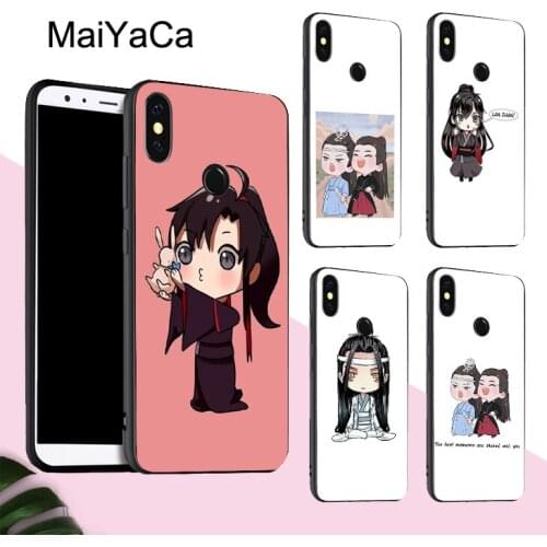 Cartoon The Untamed Lan Zhan Wei Ying Case For Redmi Note 9 8 Pro 7 8T 9S 9C For POCO X3 F1 Funda For Mi 9 9T Pro Note 10 Lite