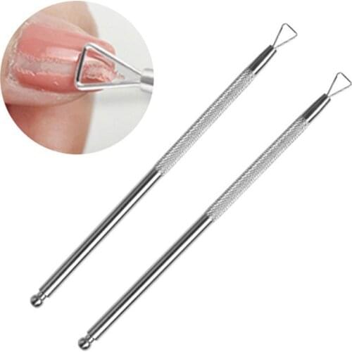 Stainless Steel UV Gel Nail Polish Remover Pedicure Manicure Care Tools Cuticle Pusher Women Nail Art Tools