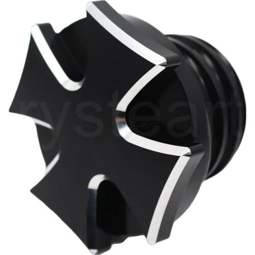 Motorcycle Fuel Gas Tank Decorative Oil Cap Black Fit for Harley Sportster XL 1200 883 X48 Dyna Softail Touring Road King FLHR