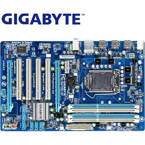 LGA1156 DDR3 Gigabyte GA-P55-S3 100% Original Motherboard 16G H55 P55 S3 P55-S3 Desktop Mainboard Systemboard Used Mother board