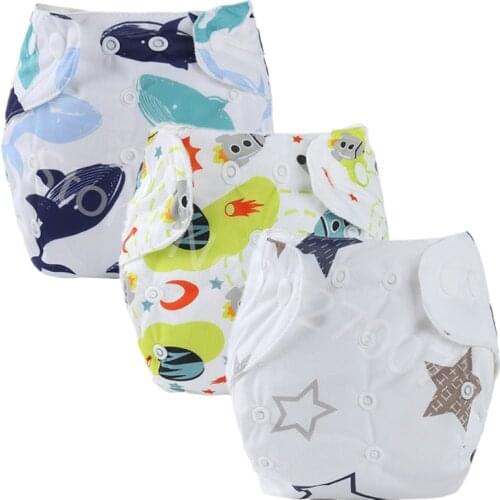 Baby Cloth Diaper Breathable Cloth Diaper Pocket Reusable Nappies Diaper Cover Wrap Washable Newborn Panties Waterproof