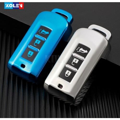Soft TPU Car Remote Key Cover Case Fob Shell For Mitsubishi Outlander Lancer 10 Pajero Sport L200 EX ASX RVR Eclipse Cross Colt