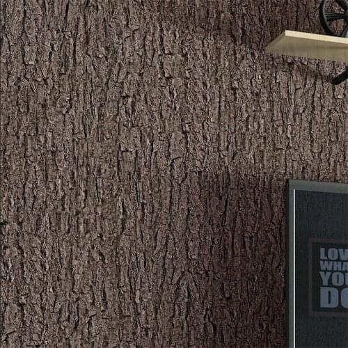 Wellyu papel de parede new retro wallpaper high-grade environmentally friendly breathable texture bark living room wallpaper