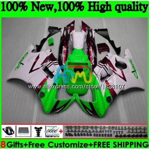 Fairings +Tank For HONDA 600CC CBR 600F3 CBR 600 Green white FS 95 96 1995 1996 3BS.227 CBR600 F3 CBR600F3 97 98 1997 1998 Kit