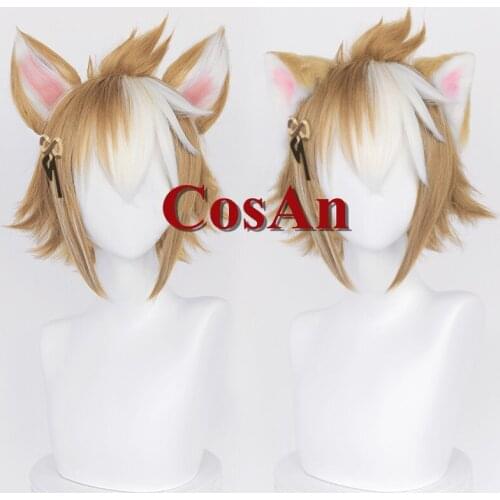 Hot Game Genshin Impact Gorou Wigs Cosplay The High Quality Lovely Short Hair Unisex Activity Party Role Play Accessories
