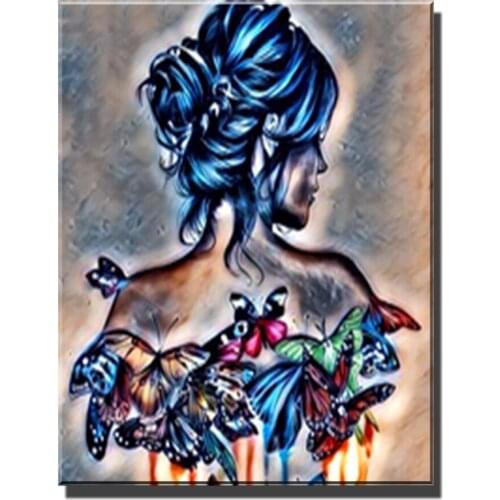 Full Square round Diamond 5D DIY Diamond Painting Vampire Woman Embroidery Cross Stitch Rhinestone Mosaic Home Decor B153