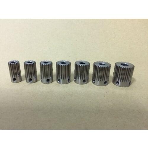 2PCS 0.5M 16T 18T 20T 24T 25T 28T 30T 304 stainless steel Straight gear Hole diameter 4mm 5mm 6mm