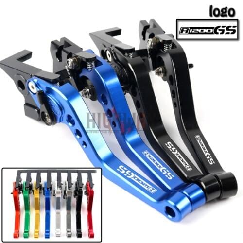 Motorcycle Brake Handle Bar Lever CNC Aluminum Short Adjustable Brake Clutch levers For BMW R1200GS R 1200 GS 2013-2017