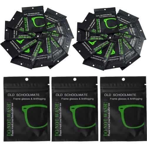 200PCS Reusable Anti-Fog Wipes Glasses Pre-moistened Antifog Lens Cloth Defogger Eyeglass Wipe Prevent Fogging for Glasses