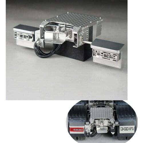 Heavy Duty Tractor Truck Metal Tail Beam Trailer Towing Hook Sets For 1:14 Rc Truck TAMIYA VOLVO-FH16 750 56360 Tailbeam Upgrade