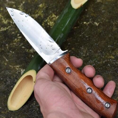 High Quality hunting knifes wood handle camping survival tactical fixed knife north american hunting Straight knife