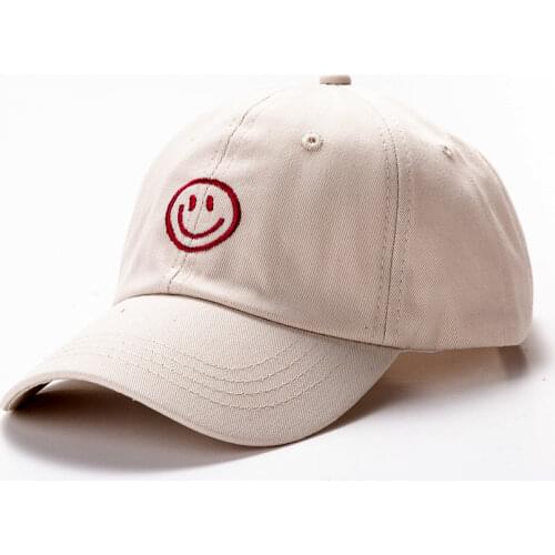 Fibonacci Womens Cap For Men Women Yellow Baseball Cap Ins Smiley Embroidery Hat Casual Cotton Classic Snapback Golf Caps